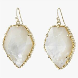 Vintage Kendra Scott Iridescent White MOP Corley Earrings